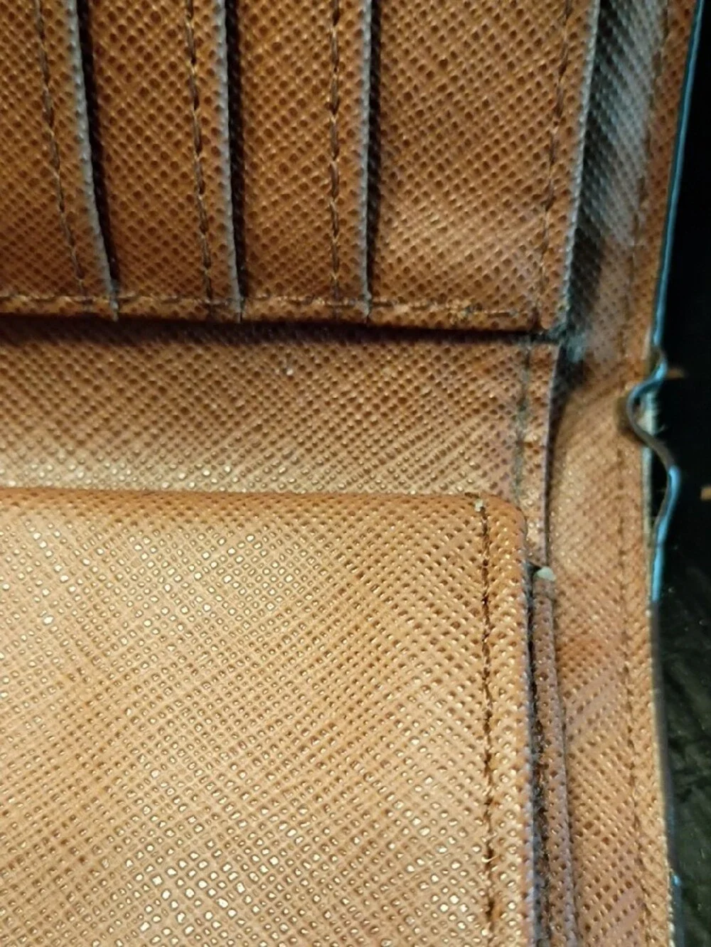 Michael Kors Saffiano Zip Wallet in Cognac Brown with Gold Logo
